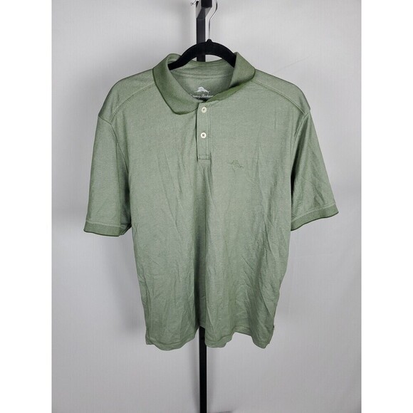 Tommy Bahama Green Men's Swordfish Logo Polo Shirt Size Large - Picture 1 of 7